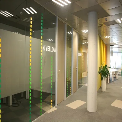 Proyecto Coorporativo BP oil mamparas de cristal by Stylewall