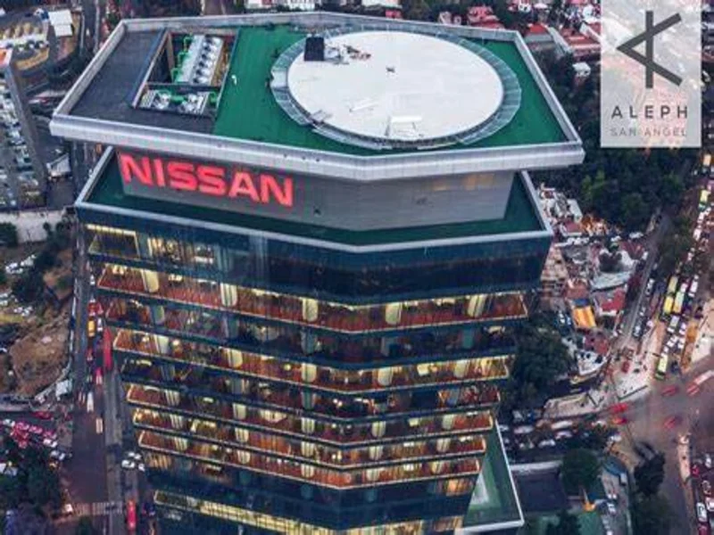 Mamparas divisorias de oficinas proyecto Nissan en CDMX